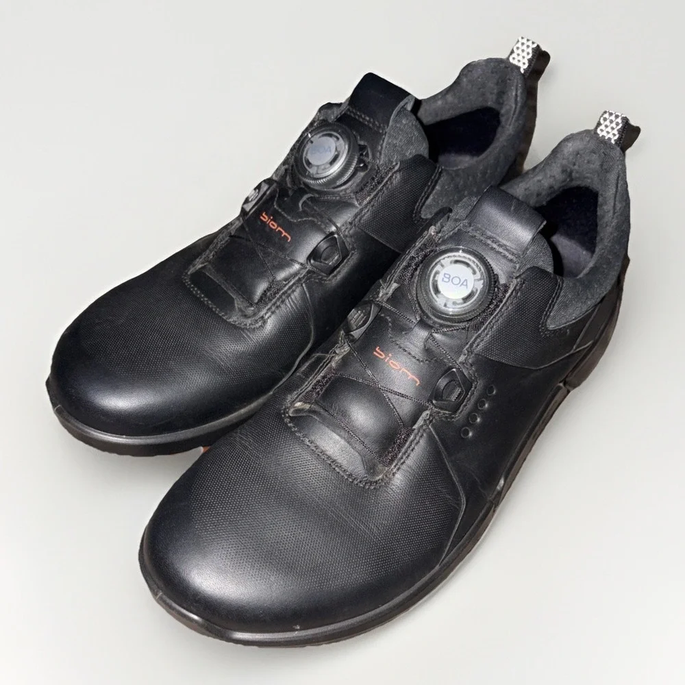 ECCO Biom H4 BOA GTX Waterproof Womens Golf Shoes Black Size 8- 8.5 / 39 EUC